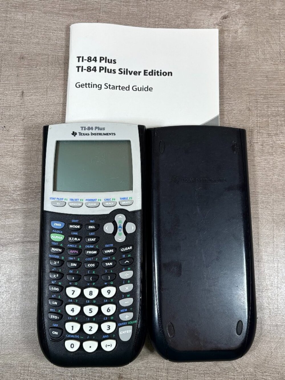 Texas Instruments TI-84 Plus Graphing Calculator Black With Cover